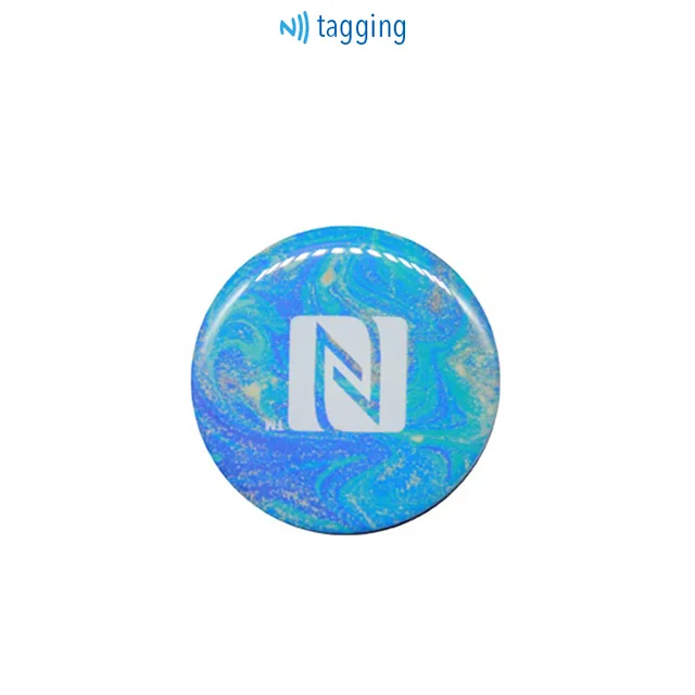 Social media sharing epoxy nfc tag